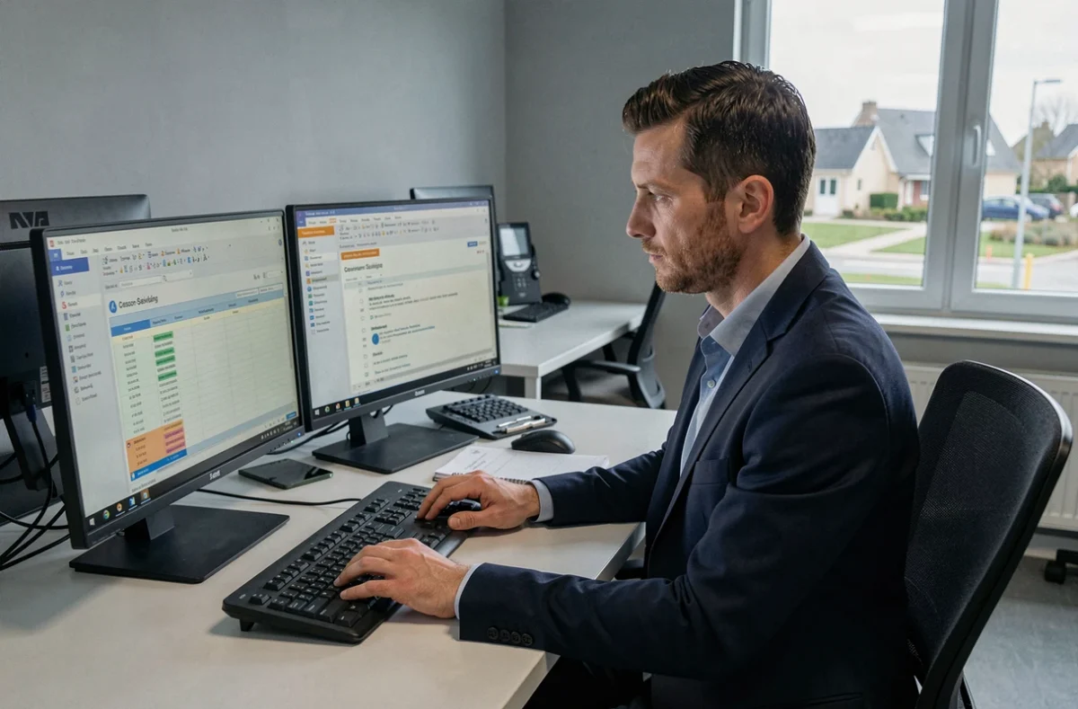 Expert-comptable de Comptacom Cesson-Sévigné travaillant sur les déclarations fiscales et la gestion sociale
